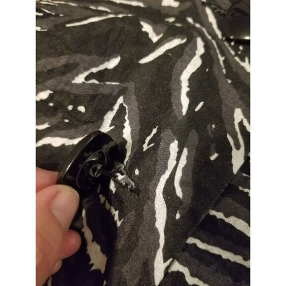 Maggie Barnes  Sz 1x Jacket Top‎ Black And White - Picture 6 of 12